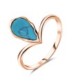 Blue Turquoise Silver Rings NSR-2471